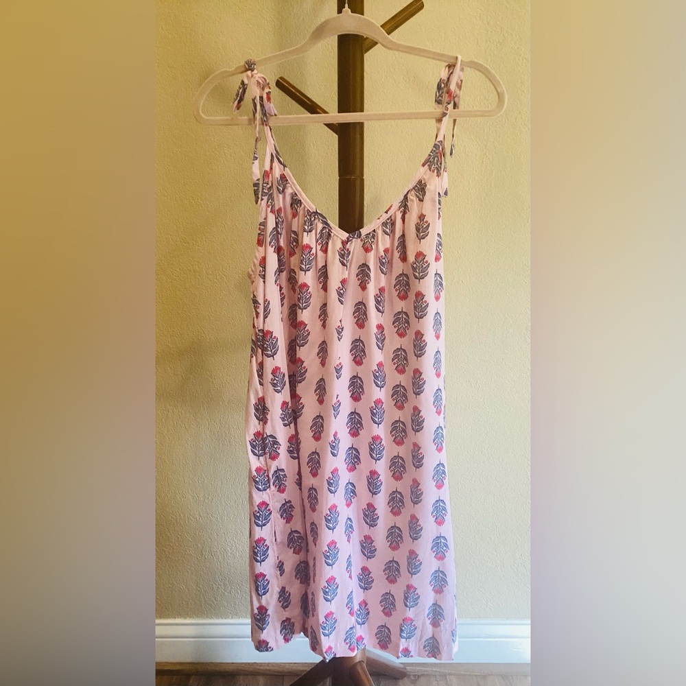 Floral Print Pink Babydoll Dress